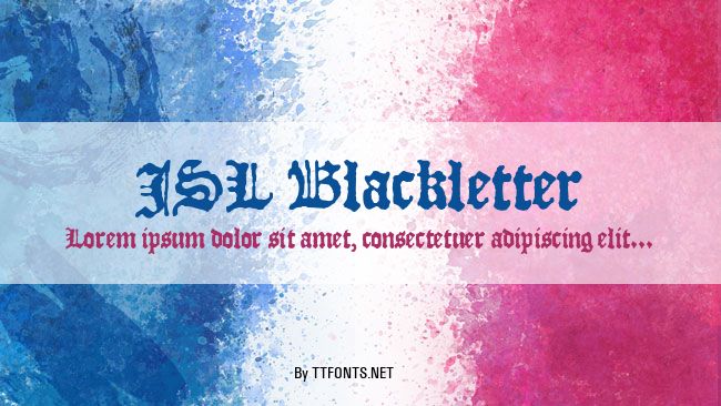 JSL Blackletter example