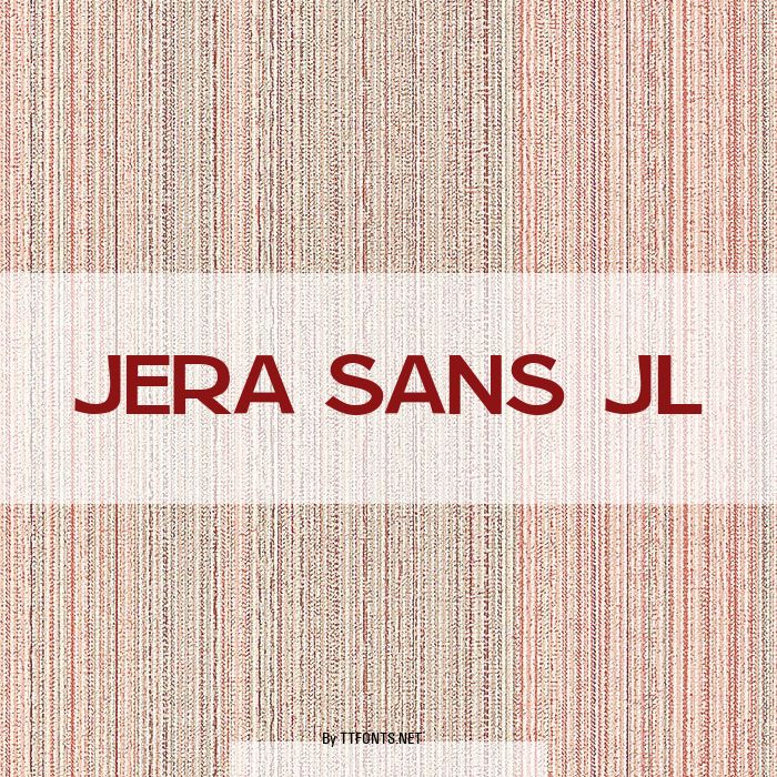 Jera Sans JL example