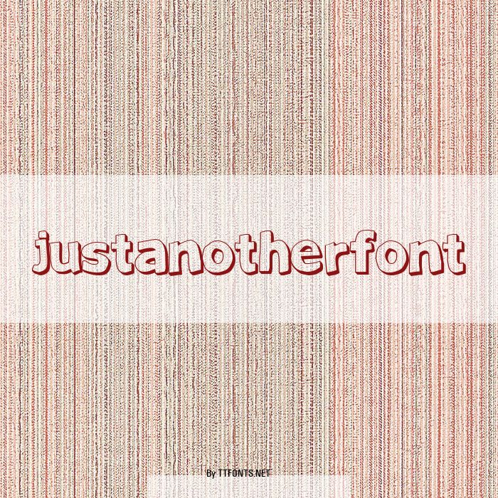 JustAnotherFont example