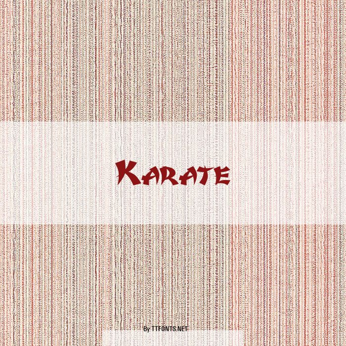 Karate example