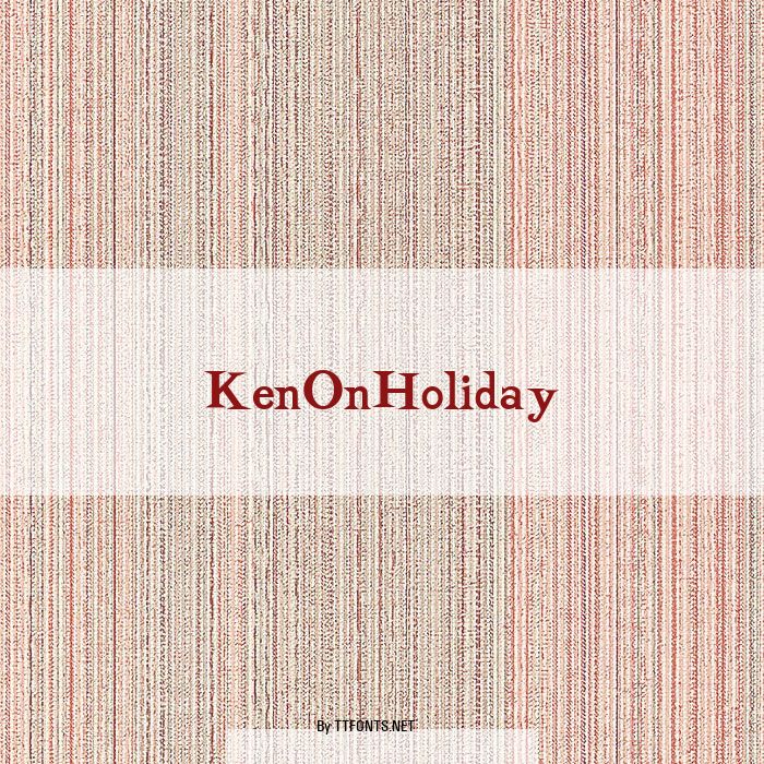 KenOnHoliday example
