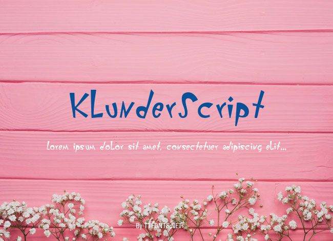 KlunderScript example