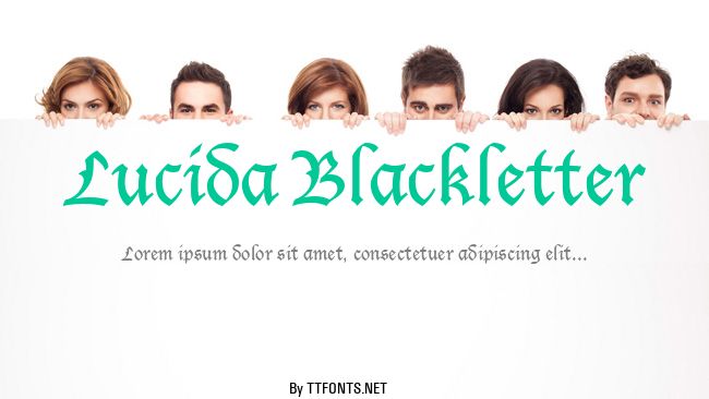 Lucida Blackletter example