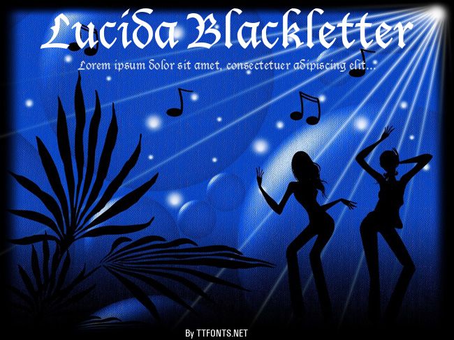 Lucida Blackletter example