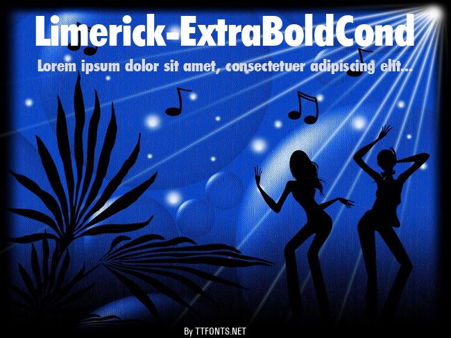 Limerick-ExtraBoldCond example