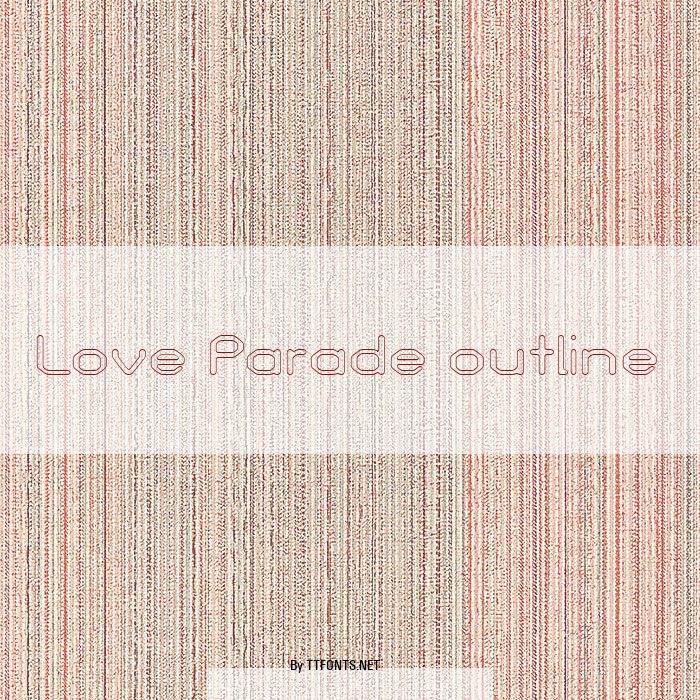 Love Parade outline example
