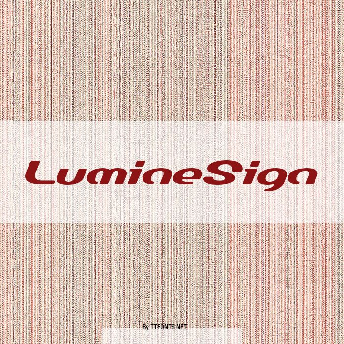 LumineSign example