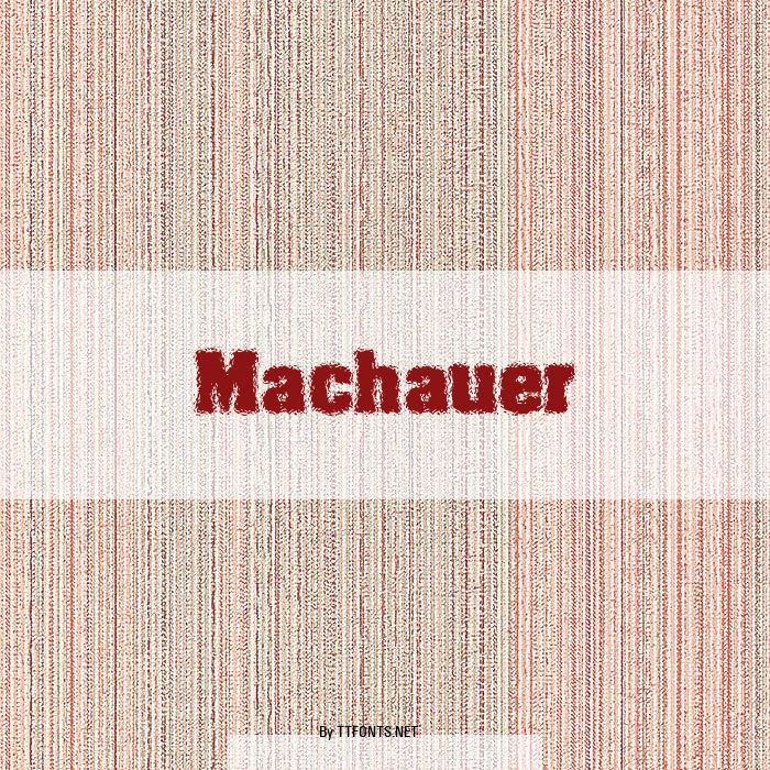 Machauer example