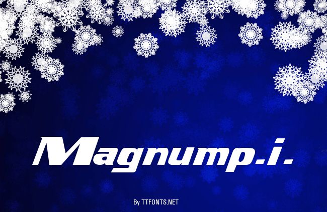 Magnump.i. example