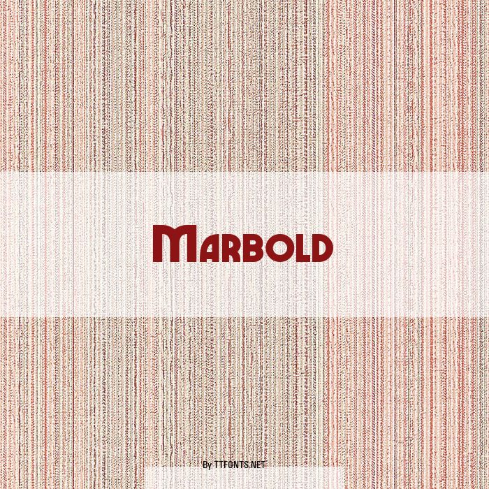 Marbold example