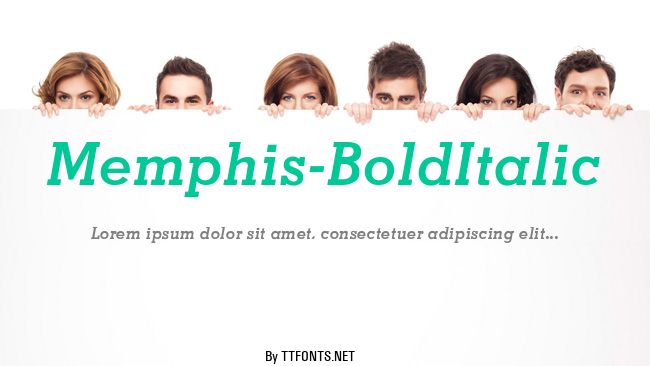 Memphis-BoldItalic example