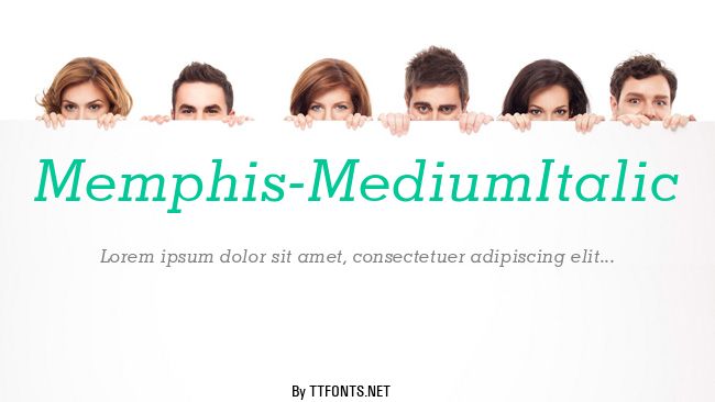 Memphis-MediumItalic example