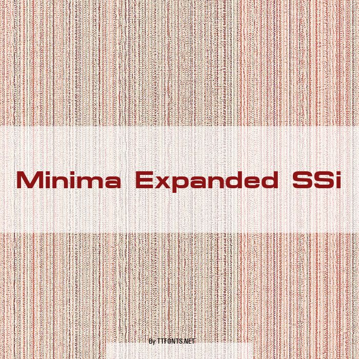 Minima Expanded SSi example