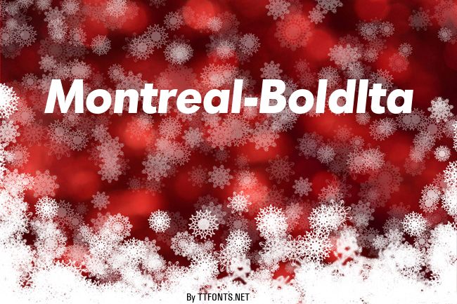 Montreal-BoldIta example