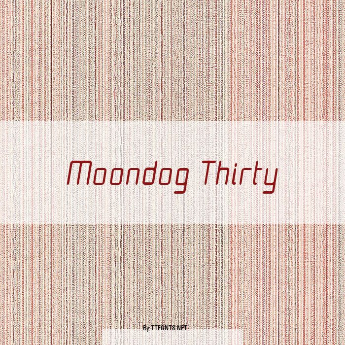 Moondog Thirty example