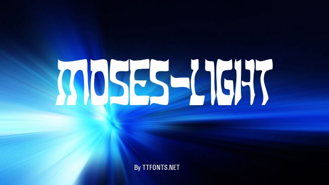 Moses-Light example