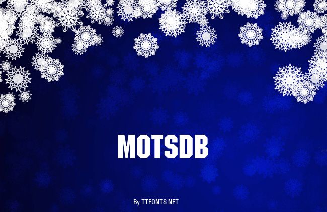 MotsDB example
