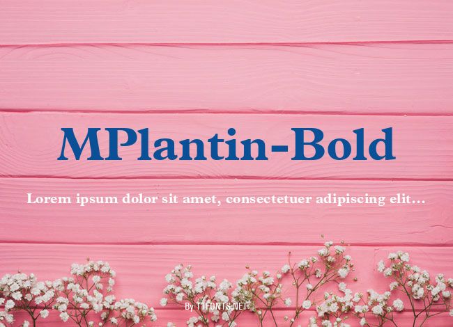 MPlantin-Bold example