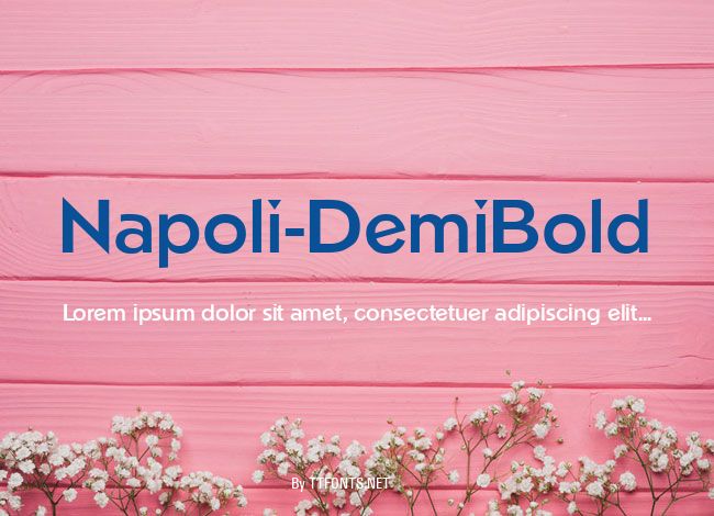 Napoli-DemiBold example