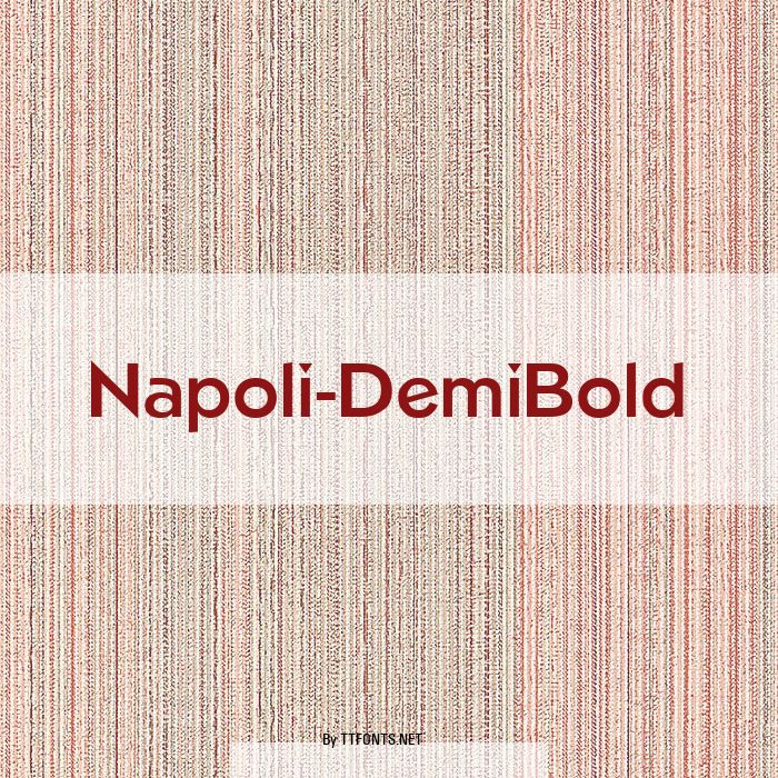 Napoli-DemiBold example