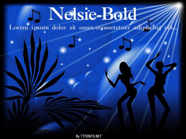 Nelsie-Bold example