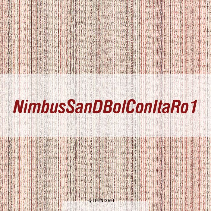 NimbusSanDBolConItaRo1 example