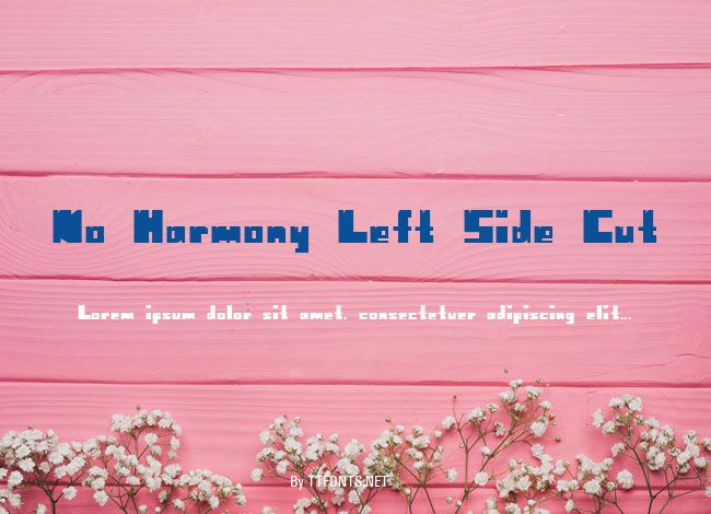 No Harmony Left Side Cut example