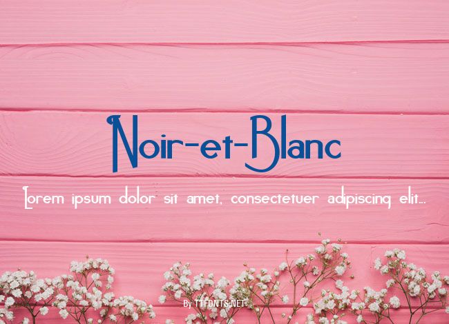 Noir-et-Blanc example