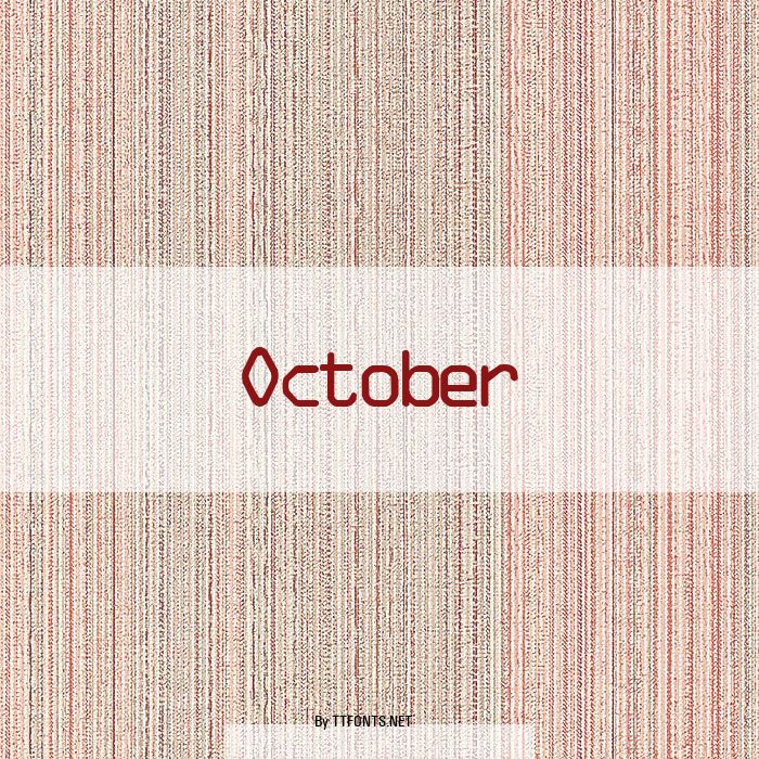 October example