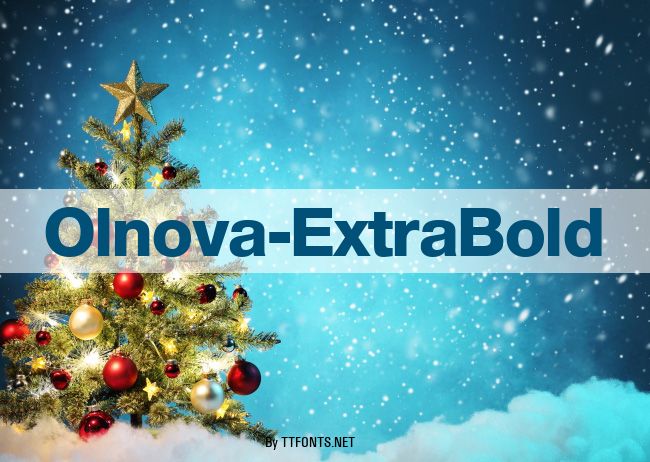 Olnova-ExtraBold example