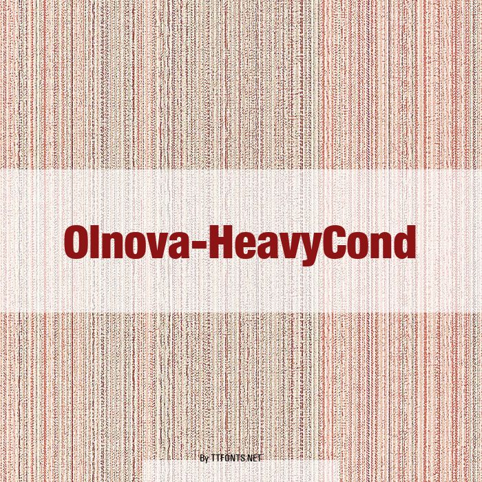 Olnova-HeavyCond example