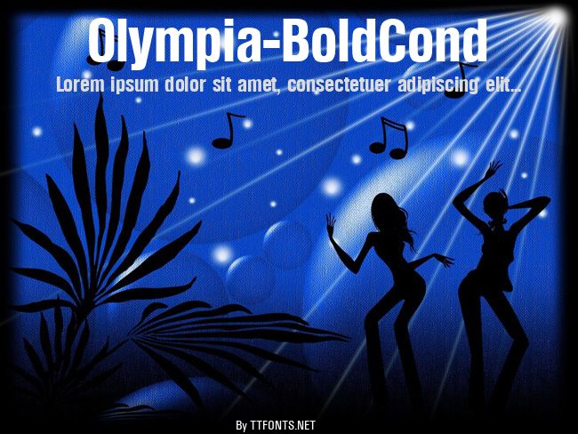 Olympia-BoldCond example