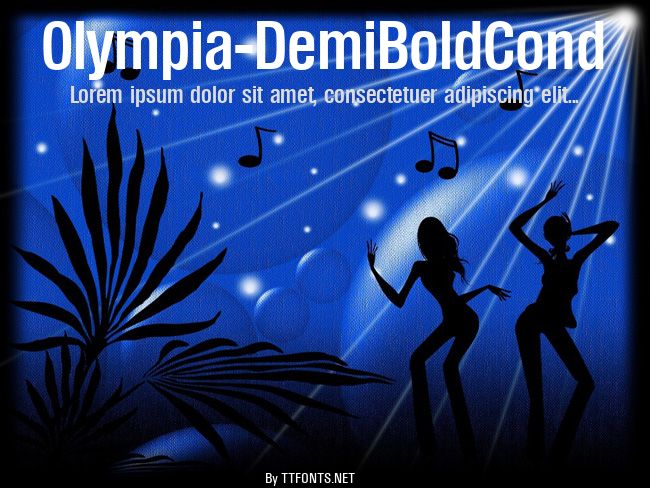 Olympia-DemiBoldCond example