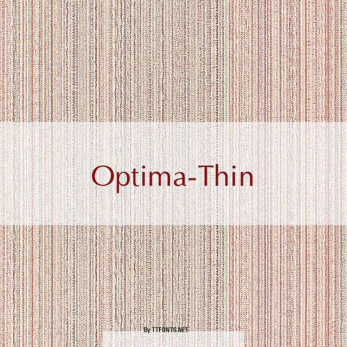 Optima-Thin example