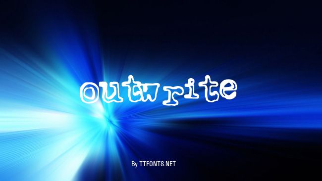 Outwrite example