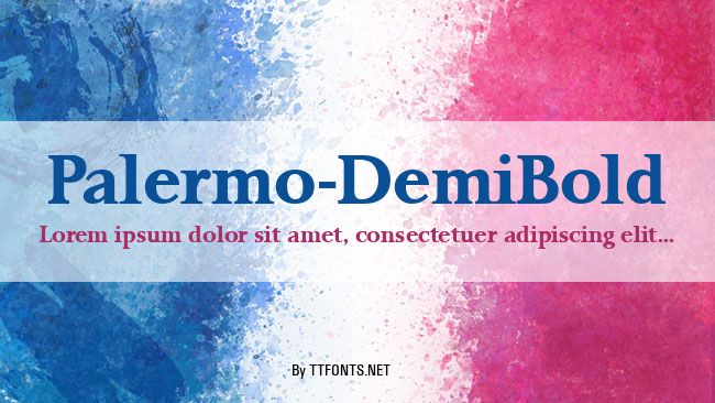 Palermo-DemiBold example