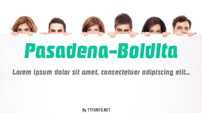 Pasadena-BoldIta example