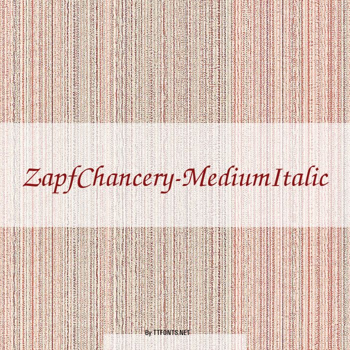 ZapfChancery-MediumItalic example