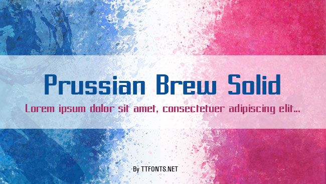 Prussian Brew Solid example