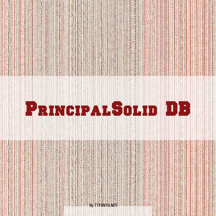 PrincipalSolid DB example