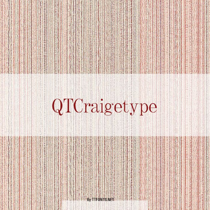 QTCraigetype example