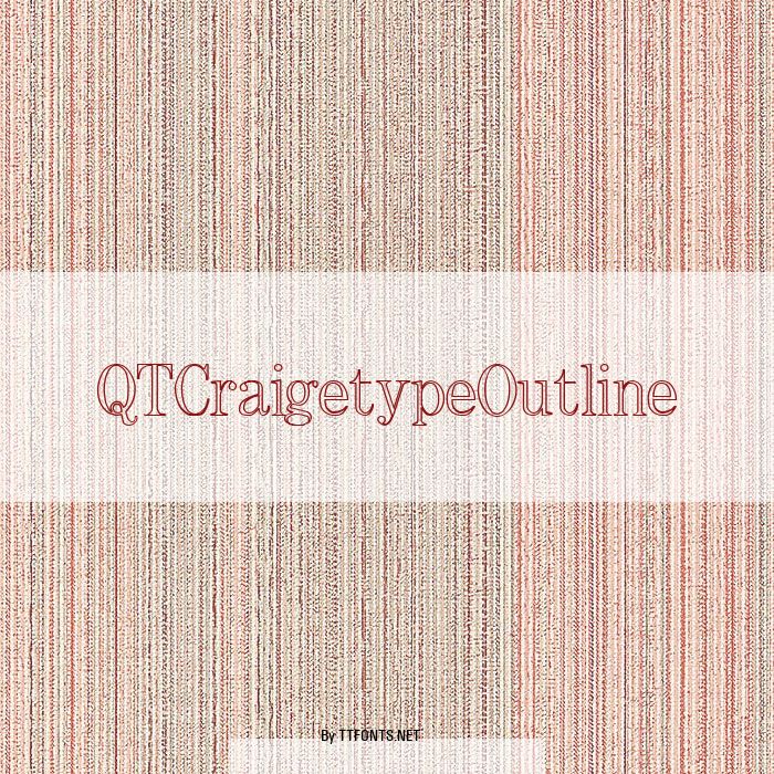 QTCraigetypeOutline example