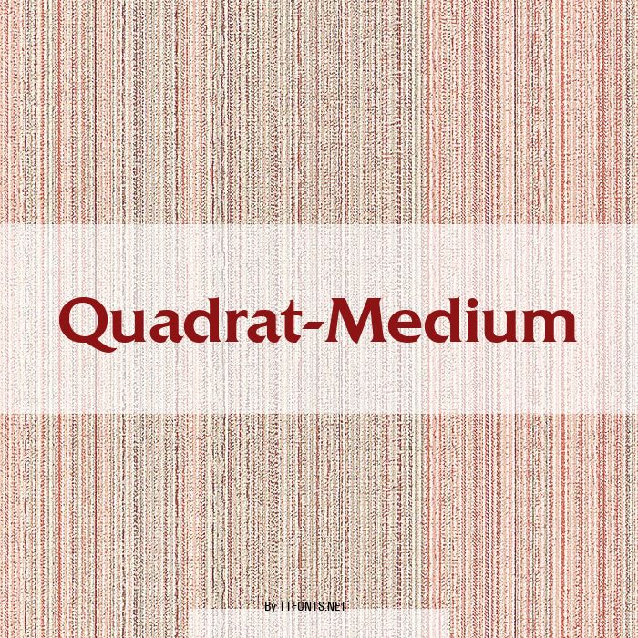 Quadrat-Medium example