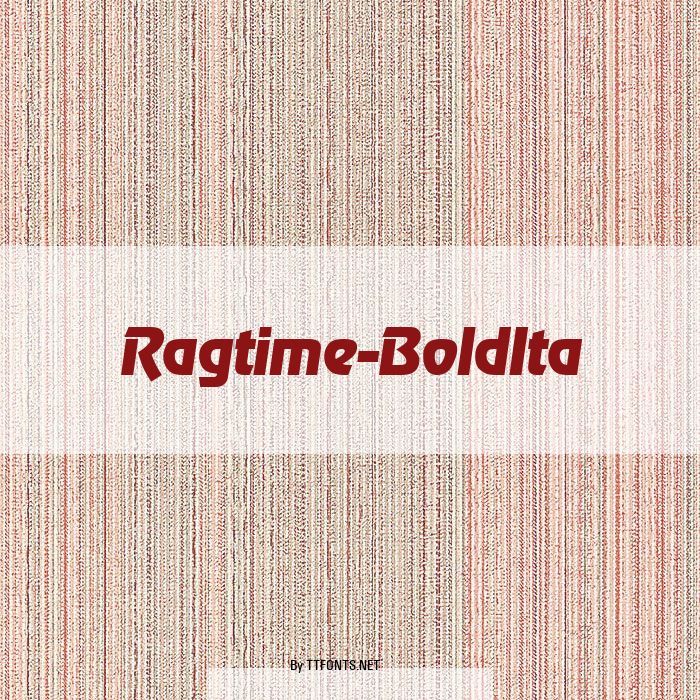 Ragtime-BoldIta example
