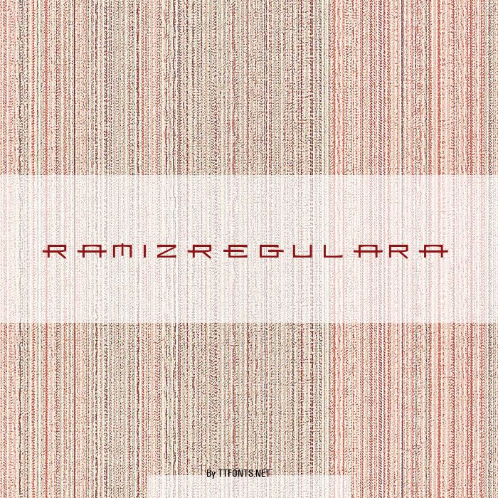 RamizRegularA example
