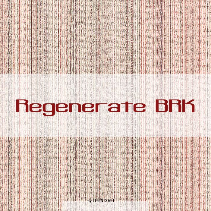 Regenerate BRK example