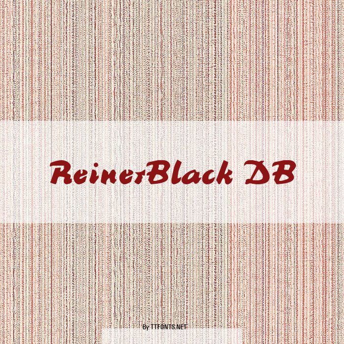ReinerBlack DB example