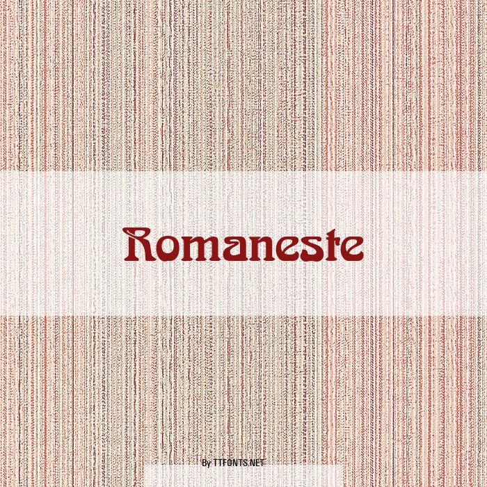 Romaneste example