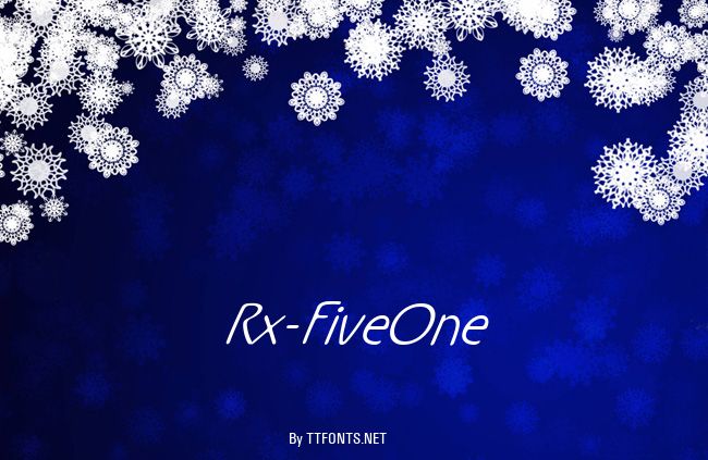 Rx-FiveOne example