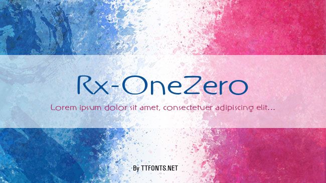 Rx-OneZero example